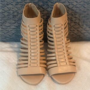Express Tan Strappy Heels